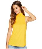 Free People Topanga Sleeveless Turtleneck (yellow) Women's Clothing