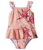 Mini Rodini Swallows Skirt Swimsuit (infant/toddler/little Kids/big Kids) (pink) Girl's Swimsuits One Piece