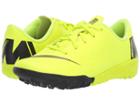 Nike Kids Vaporx 12 Academy Tf (toddler/little Kid) (volt/black) Kids Shoes