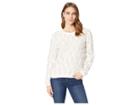 Two By Vince Camuto Long Sleeve Crew Neck Fringe Sweater (antique White) Women's Sweater