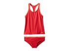 Nike Kids Solid Racerback Sport Tankini Set (little Kids/big Kids) (tropical Pink) Girl's Swimwear Sets