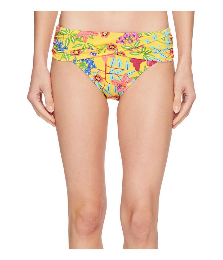 Bleu Rod Beattie Magic Garden Sarong Hipster (sunset Yellow) Women's Swimwear