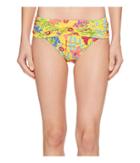 Bleu Rod Beattie Magic Garden Sarong Hipster (sunset Yellow) Women's Swimwear