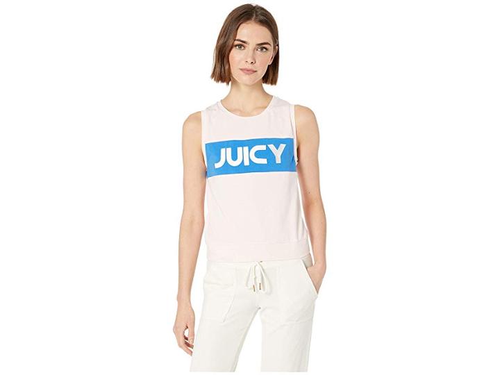 Juicy Couture Bold Juicy Tank (soft Pink) Women's Clothing