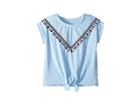 Lucky Brand Kids Sinead Tee (little Kids) (blue Dream Heather) Girl's T Shirt