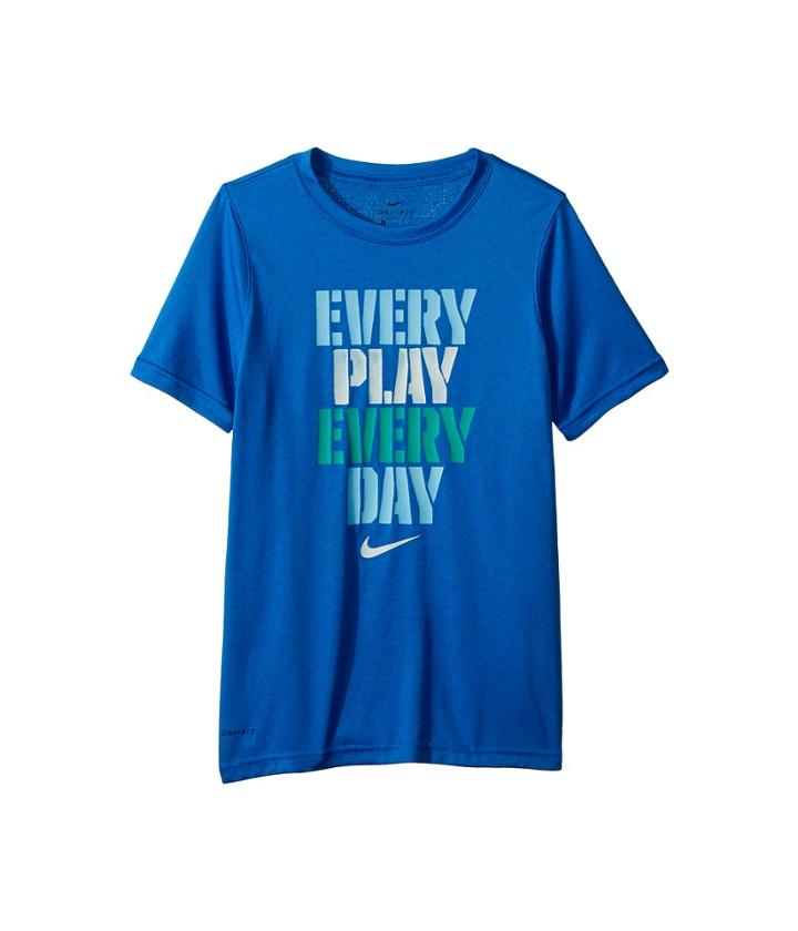 Nike Kids Dry Training Every Play T-shirt (little Kids/big Kids) (blue Nebula) Boy's T Shirt