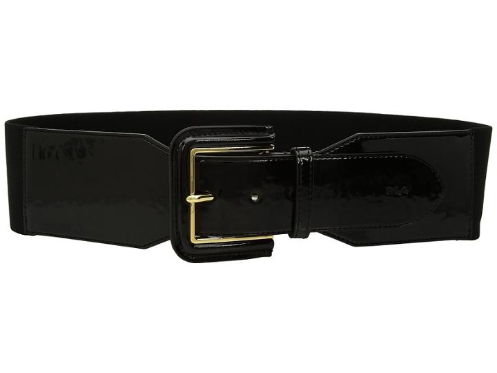 Lauren Ralph Lauren Lauren Classic Belt Stretch Casual Wide (black) Women's Belts