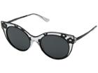 Michael Kors Melborne 0mk1038 52mm (crystal Clear Injected/grey Solid) Fashion Sunglasses