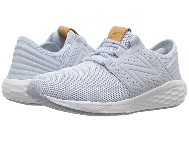 New Balance Kids Kjcrzv2p Knit (little Kid) (ice Blue/black) Girls Shoes