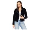 Lucky Brand Michelle Velvet Moto Jacket (lucky Black) Women's Coat