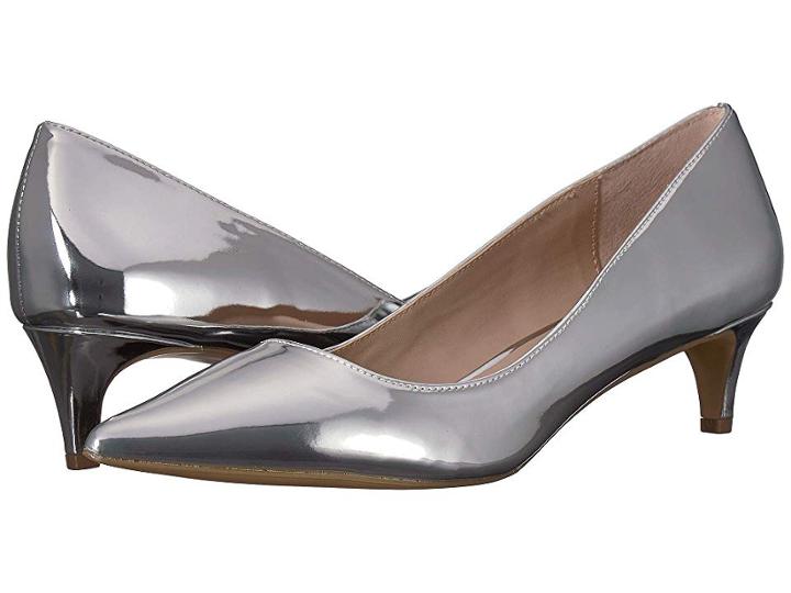 Charles By Charles David Kitten (silver Speccio) Women's 1-2 Inch Heel Shoes