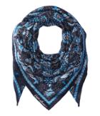 Polo Ralph Lauren Mosaic Wool Blend Bandana Scarf (indigo) Scarves