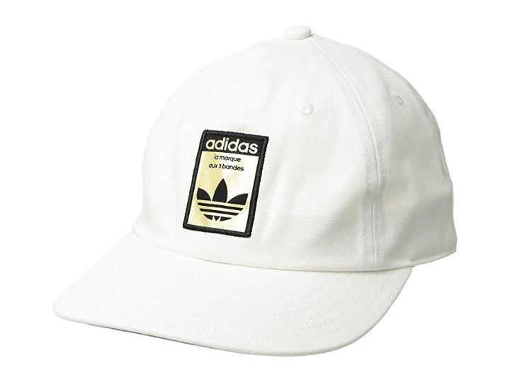 Adidas Originals Originals Relaxed Base Strapback (white/black/gold) Caps