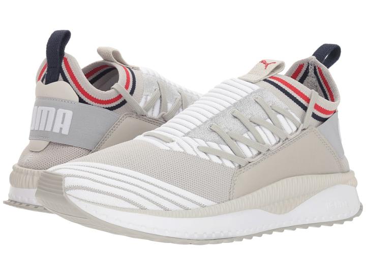 Puma Tsugi Jun Sport Stripes (gray Violet/puma White/peacoat/ribbon Red) Men's Shoes