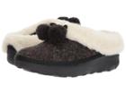 Fitflop Loaff Snug Pom Slippers (black) Women's Slippers