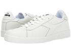Diadora Game L Low Waxed (white/white/black) Athletic Shoes