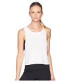 New Balance Transform Two-way Crop Tank Top (white) Women's Sleeveless