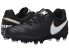 Nike Kids Jr Tiempo Rio Iii Fg-r Soccer (little Kid/big Kid) (black/white) Kids Shoes