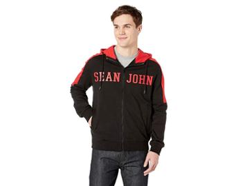 Sean John Long Sleeve Knit Top Solid (pm Black) Men's Clothing