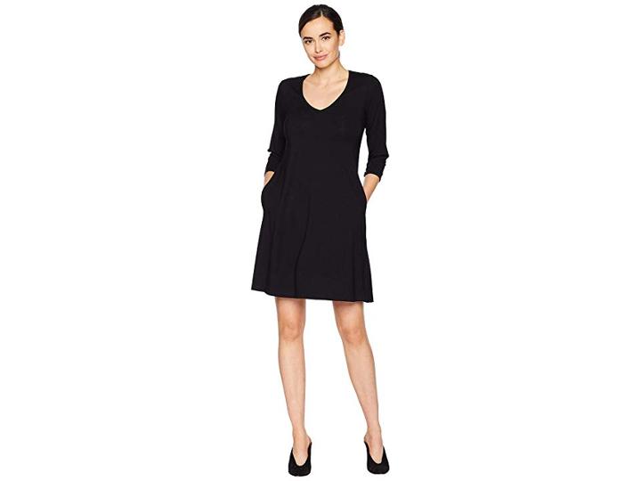 Karen Kane Quinn 3/4 Sleeve Pocket Dress (black) Women's Dress