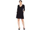 Karen Kane Quinn 3/4 Sleeve Pocket Dress (black) Women's Dress