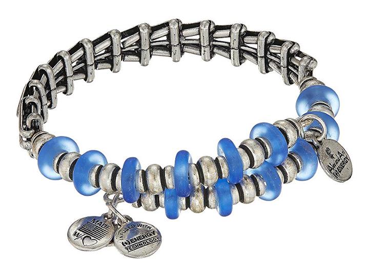 Alex And Ani Fleetwood Wrap Bracelet (rafaelian Silver) Bracelet