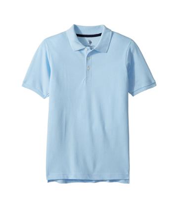 U.s. Polo Assn. Kids Basic Pique Polo (little Kids/big Kids) (blue) Boy's Clothing