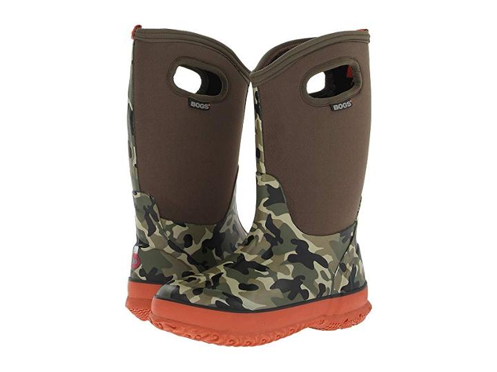 Bogs Kids Classic Camo (toddler/little Kid/big Kid) (olive Multi) Boys Shoes