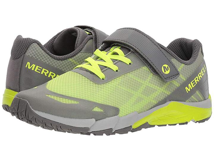 Merrell Kids Bare Access A/c (big Kid) (grey/citron) Boys Shoes