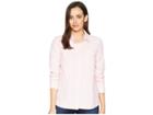 Vineyard Vines Vine Stripe Relaxed Oxford Button Down Shirt (coral Sand) Women's Clothing