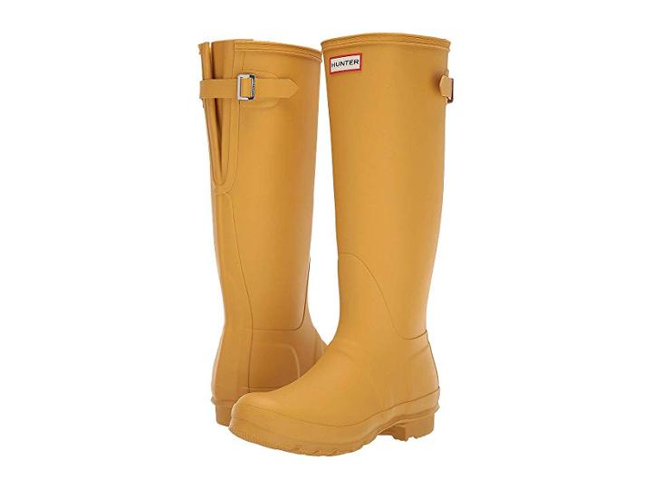 Hunter Original Back Adjustable Rain Boots (fennel Seed) Women's Rain Boots