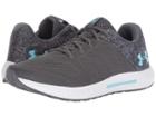 Under Armour Ua Micro G Pursuit Fiber Opt (graphite/white/venetian Blue) Women's Running Shoes