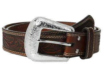 M&f Western Nocona Embossed Oval Concho Belt (brown) Men's Belts