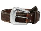 M&f Western Nocona Embossed Oval Concho Belt (brown) Men's Belts