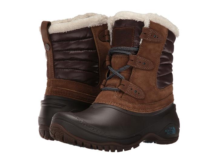 The North Face Shellista Ii Shorty (dark Earth Brown/storm Blue (past Season)) Women's Lace-up Boots