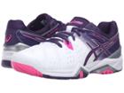Asics Gel-resolution(r) 6 (white/parachute Purple/hot Pink) Women's Tennis Shoes