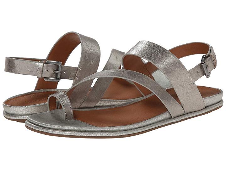 Gentle Souls By Kenneth Cole Oakland (pewter Leather) Women's Sandals