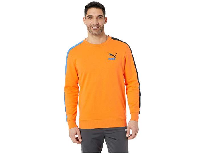 Puma Classics T7 Logo Crew Tr (firecracker) Men's T Shirt