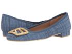 French Sole Talisman (jeans Ibiza Printed Leather) Women's Flat Shoes