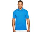 Fred Perry Twin Tipped Shirt (prince Blue/snow White/navy) Men's Short Sleeve Knit