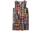 Ralph Lauren Baby Cotton Madras Shortall (infant) (blue/red Multi) Boy's Overalls One Piece