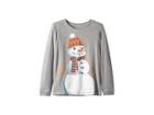 Peek Snowman Tee (toddler/little Kids/big Kids) (heather Grey) Boy's T Shirt