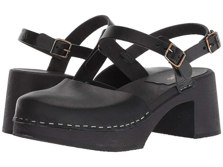 Swedish Hasbeens Irene (black/black Sole) High Heels