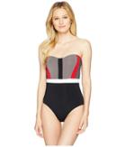 Jets By Jessika Allen Aspire Bandeau One-piece (black) Women's Swimsuits One Piece