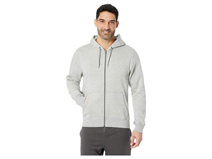 Nike Sb Sb Icon Full Zip Essential Hoodie (dark Grey Heather/black) Men's Sweatshirt