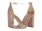 Sam Edelman Yaro Ankle Strap Sandal Heel (clear/classic Nude Vinyl/patent) Women's Dress Sandals
