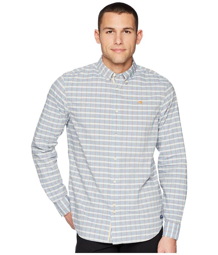 Scotch & Soda Relaxed Fit Chambray Shirt (combo C) Men's Clothing