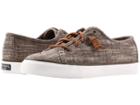 Sperry Seacoast Heavy Linen (dark Olive) Women's Lace Up Casual Shoes