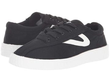 Tretorn Kids Nylite Plus (little Kid/big Kid) (black/white) Kid's Shoes
