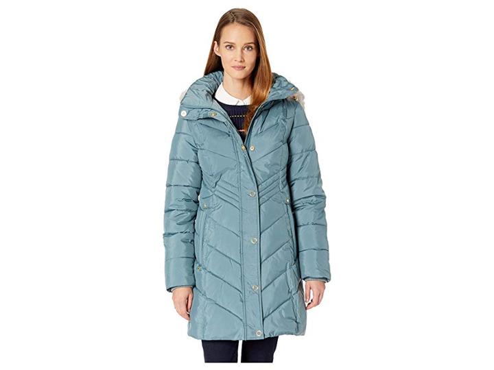Anne Klein Willow Coat (light Blue) Women's Coat